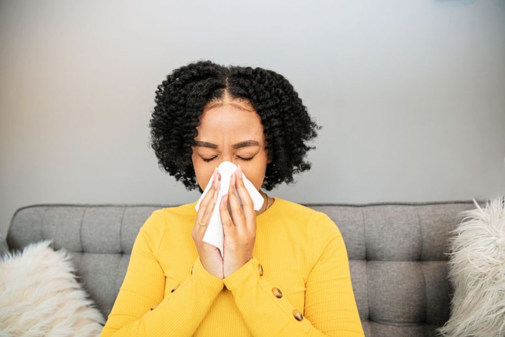 Girl with Sinusitis Image by DR GVK Chaitanya Rao