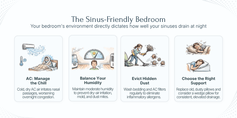 Best Sleeping Position for Sinus Drainage - The Sinus Friendly Bedroom